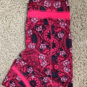 Lululemon print running 7/8 crops